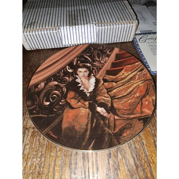 Vintage 1991 WS George China Waiting for Rhett Gone With Wind Collector Plate - Picture 2 of 4